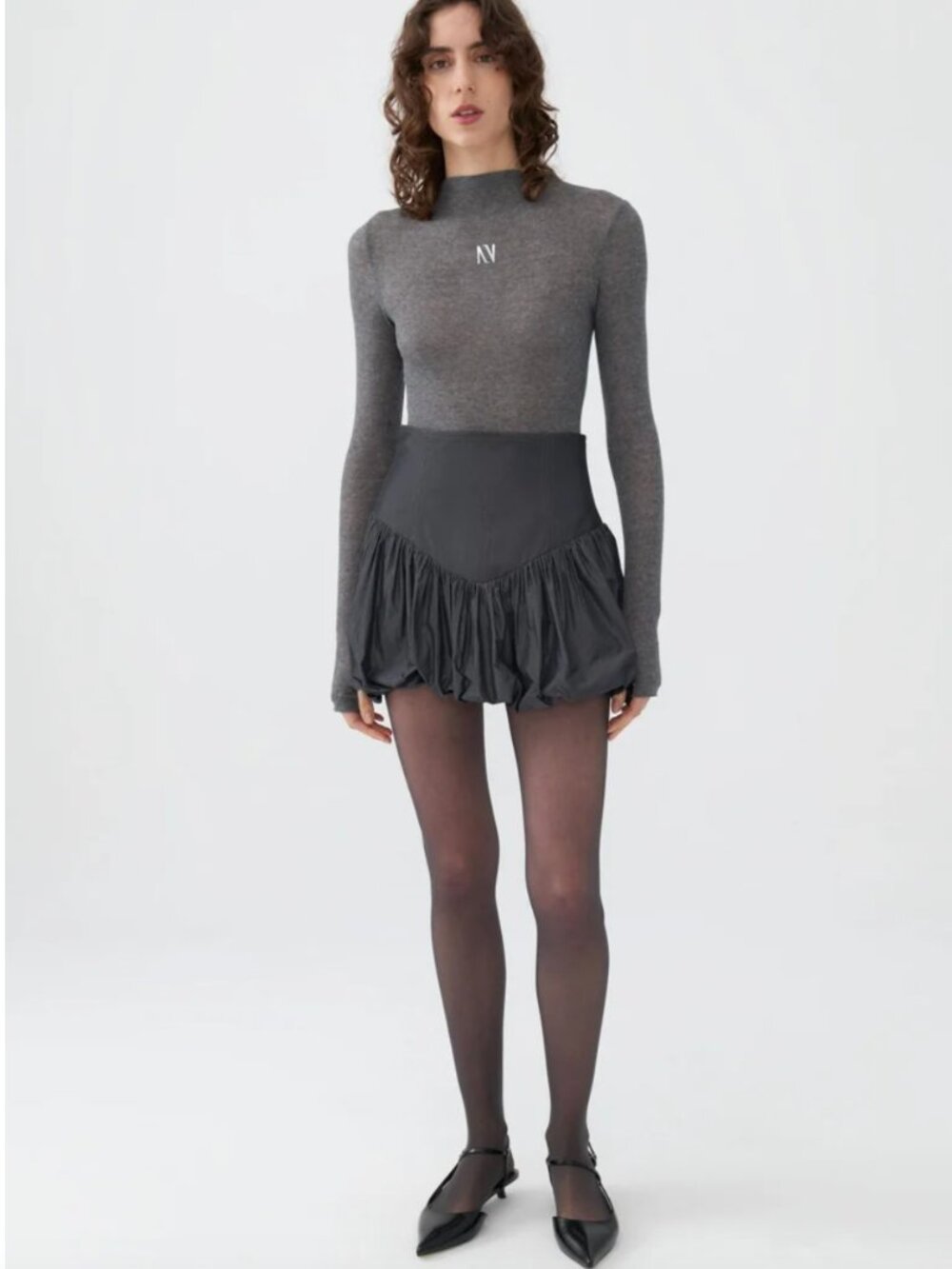 Nocturne Taffeta Mini Skirt